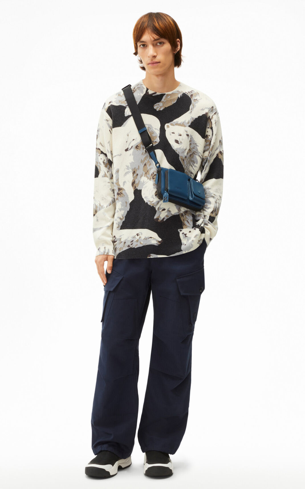 Suéter Kenzo The Inverno Capsule Polar Bear Masculino - Pretas | 945SOHPJT